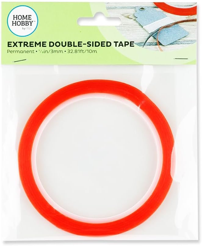 Home & Hobby Red Line Double-Sided Tape 1/8"