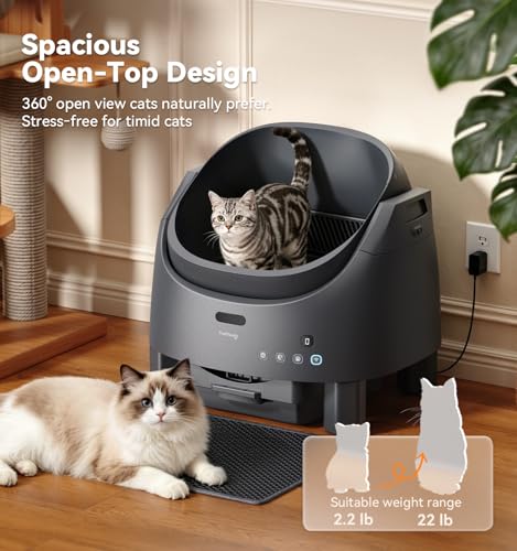FeelNeedy Automatic Litter Box – App-Connected Rake Self-Cleaner with Safety Sensors — view 2