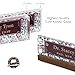 Artblox Personalized Office Desk Name Plate and Business Card Holder | Clear Acrylic Glass with Teak Wood Stand | Vintage Design Customized with Your Name and Credentials Office Desk Décor