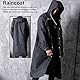 Jannyshop Herren Regenmantel Ultraleichte wasserdichte Lange Kapuzenmäntel mit Ärmeln Regenjacke Regenbekleidung Wiederverwendbare Regenponchos-X-Large