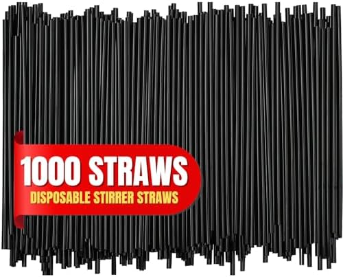Coffee Straws, Plastic Stirrer Straw, Disposable Stir Sticks for ...