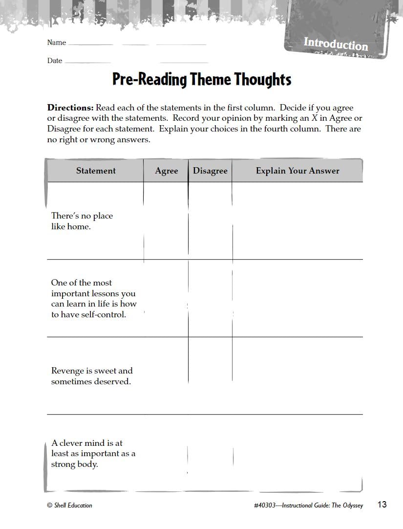 The Odyssey: An Instructional Guide for Literature - Novel Study Guide for High School Literature with Close Reading and Writing Activities (Great Works Classroom Resource) - Image 5