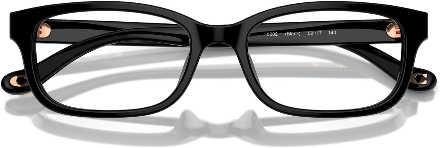 COACH womens Hc6233u Universal Fit Rectangular Prescription Eyewear Frames