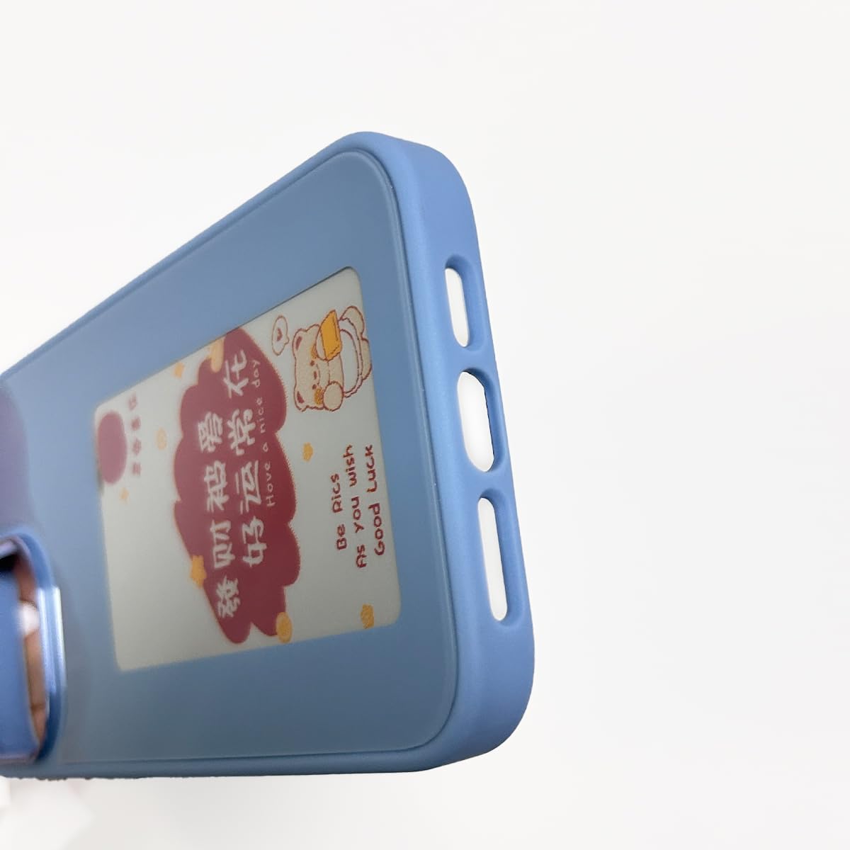 QSM E-Ink - Custodia per telefono NFC fai da te compatibile con iPhone14 Pro Max, custodia per telefono cellulare con schermo d'inchiostro per iPhone, custodia in TPU anti-goccia (per iPhone 14 Pro