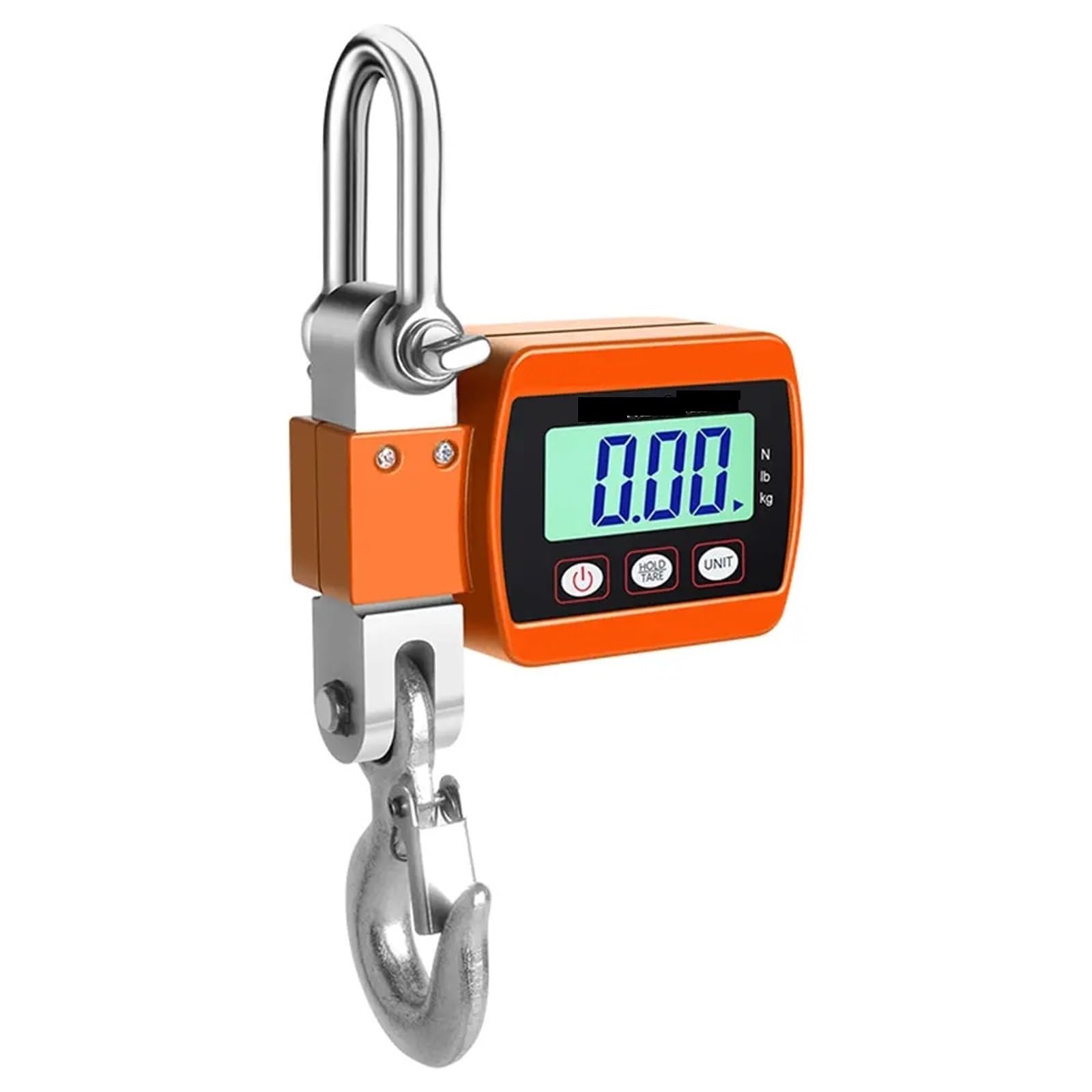 Digital Crane Scale, 500kg Digital Scale Crane Scale Electronic Scale Heavy Duty Weight Hook-Hanging Scale(Oranje)