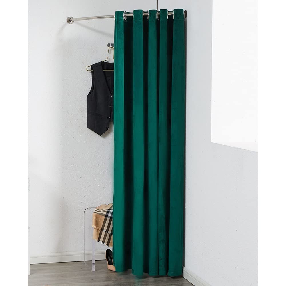 Cabine d'essayage de magasin amovible et portable avec rideau occultant