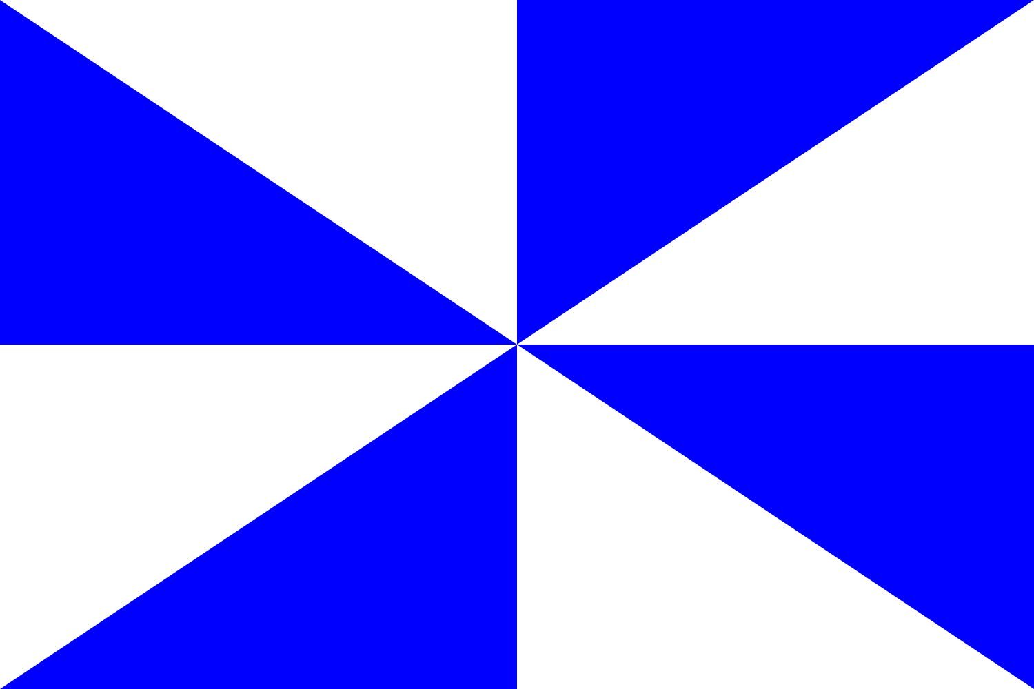 Drapeau large 23Flag diagonalGyronny8 BW pavillon géométrique grand format extérieur intérieur