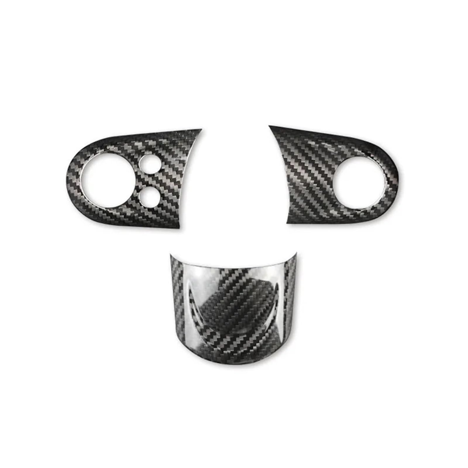 Steering Wheel Cover Stickers,Fit For Clubman, Fit For Countryman, Fit For Mini, Cooper R55 R56 R57 R58 R59 R60 R61 Carbon Fiber Interior Decoration Osłona ramy kierownicy