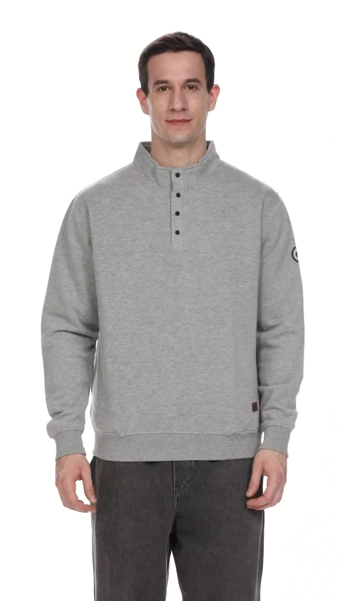 Buy Dennis Lingo Men Grey Solid Relaxed Fit Full Sleeve Mock