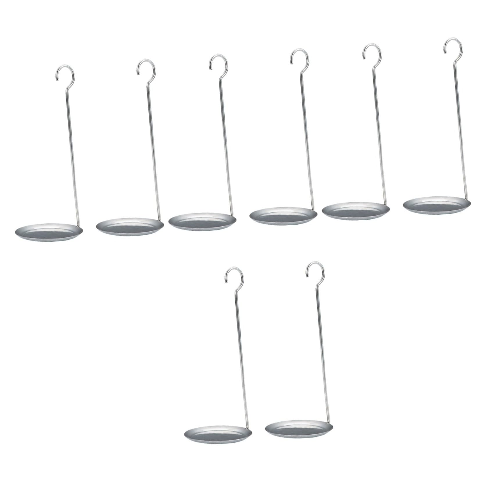 Alipis 8piezas Cuchara De Freír Inoxidable Utensilios De Cocina Para Pancakes y Snacks Diseño y Mango Metálico Para Freír y