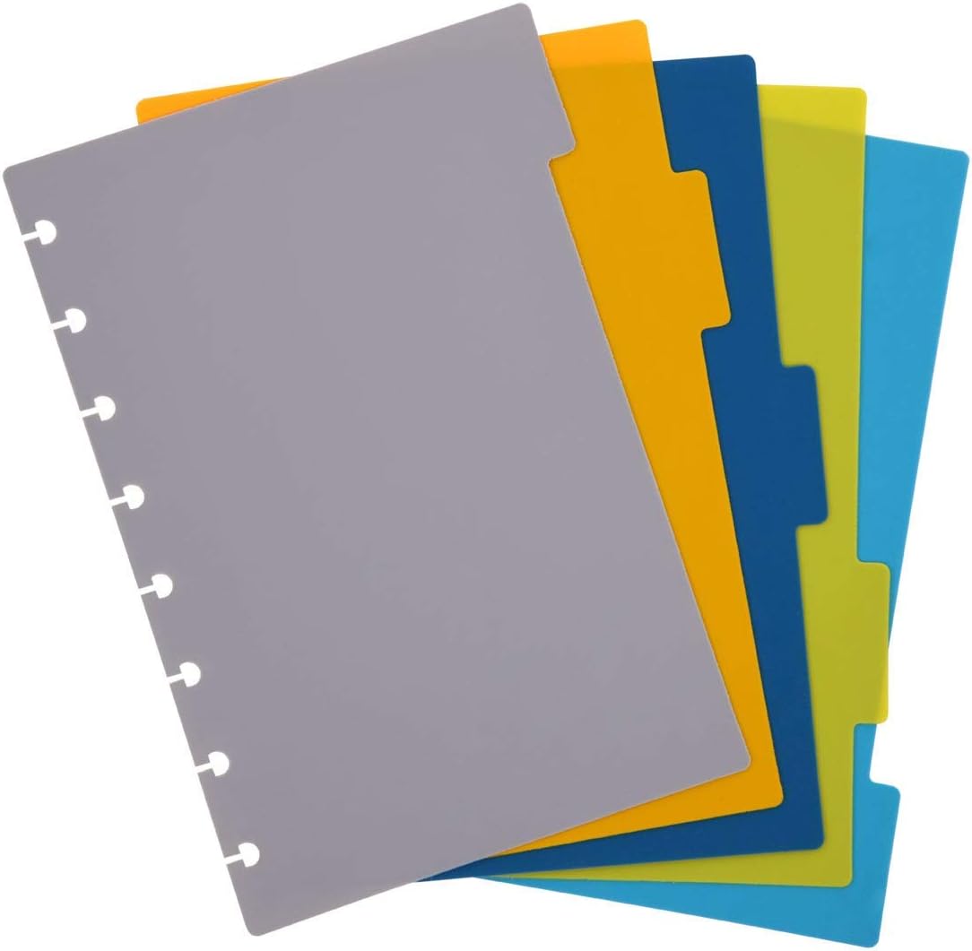 Talia Discbound Notebooks, Planner, Customizable, (Chili Oil w/Chili Oil Discs, Junior (5.5in x 8.5in))