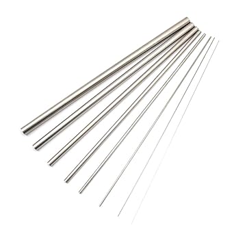 CCTVMTST 8Pcs Stainless Steel 304 Capillary Tube Tubing, Outer Diameter 0.5 to 12 mm, Length 300mm