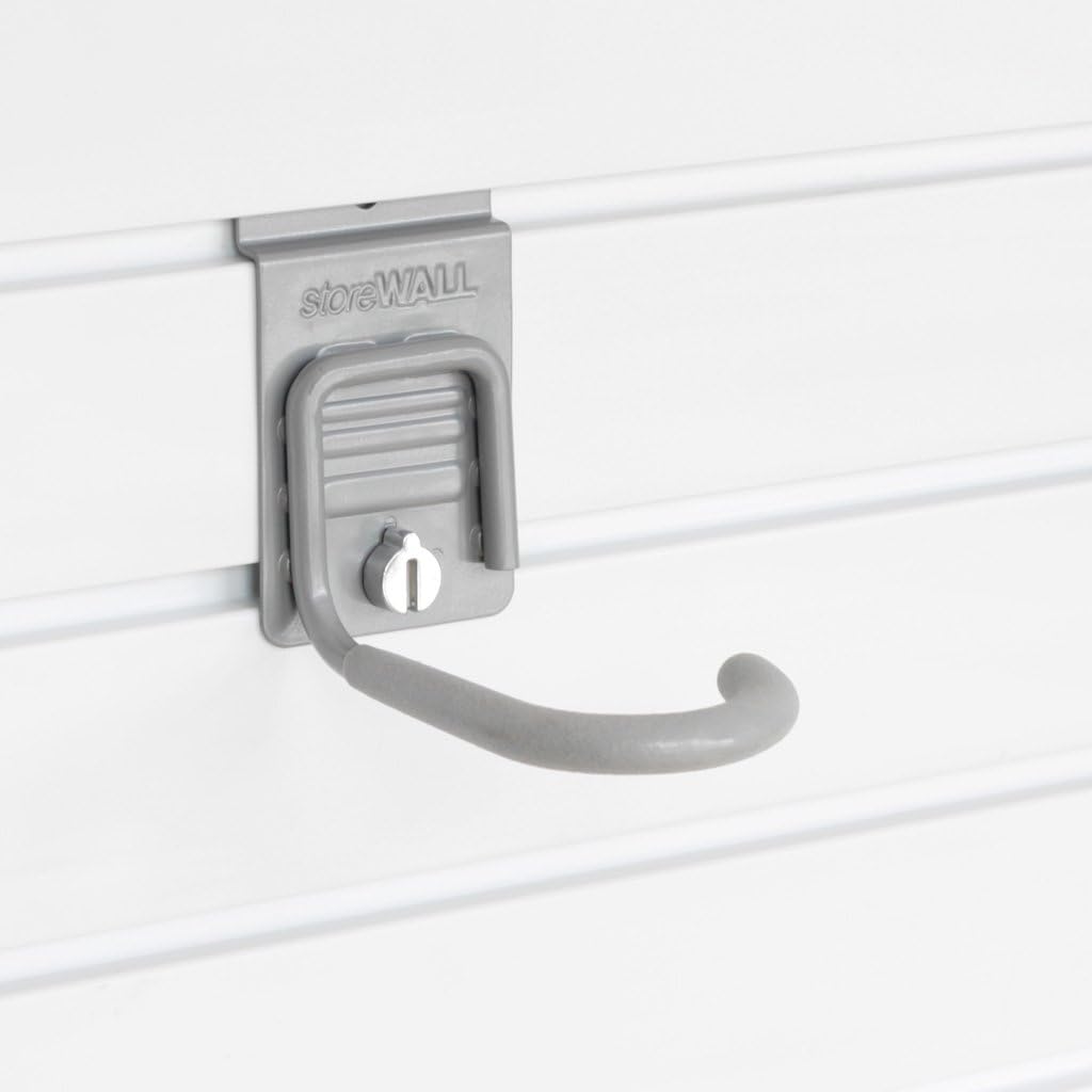Heavy Duty Slatwall J-Hook Bike Hook with Lock