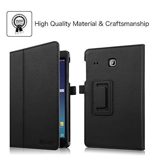 Fintie Folio Case For Samsung Galaxy Tab E 8.0 - Premium Pu Leather Slim Fit Smart Stand Cover For Galaxy Tab E 32Gb Sm-T378/Tab E 8.0-Inch Sm-T375/Sm-T377 Tablet, Black #TOP2