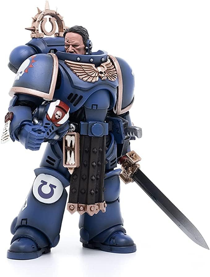 Miniatura 2 de JOYTOY Warhammer 40,000 118 Figura de acción Ultramarines Primaris Lieutenant Amulius Collection Modelo, 4.2 pulgadas