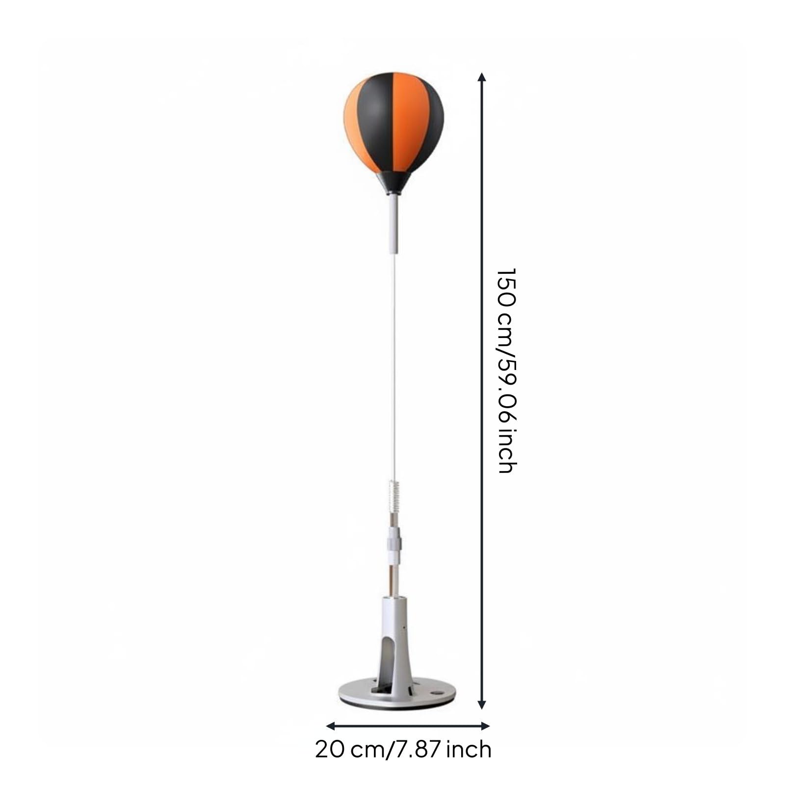 Training Punching Ball Bersaglio da Pallone da Allenamento Sacco Reattivo Attrezzatura da Fitness con Struttura Compatta E Base Zavorrata Adatto per