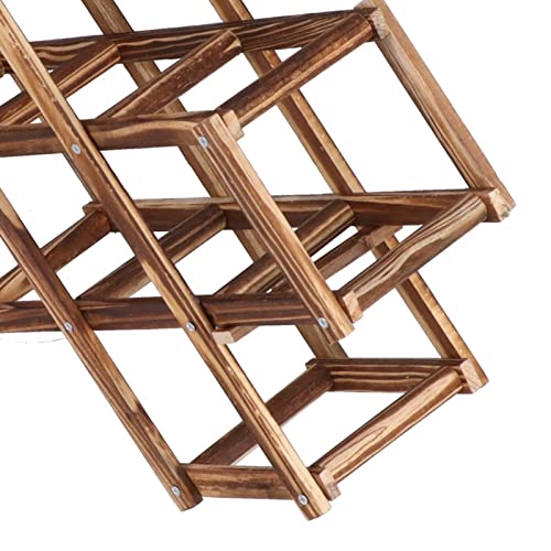 Red plegable de madera para 10 botellas miniatura 5