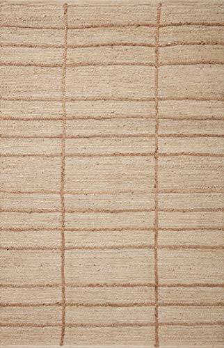 Tapete decorativo 5x7.5 pies Ivory Natural Loloi miniatura 1