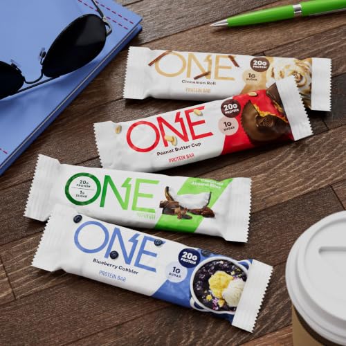 ONE Assorted with 20g Protein, Bars, 2.12 oz (8 Count) | 8-Flavor Variety Pack with Cake, Cookie Dough and Cinnamon Roll Bars, Gluten Free, 1g Sugar, 8 ct - image 6