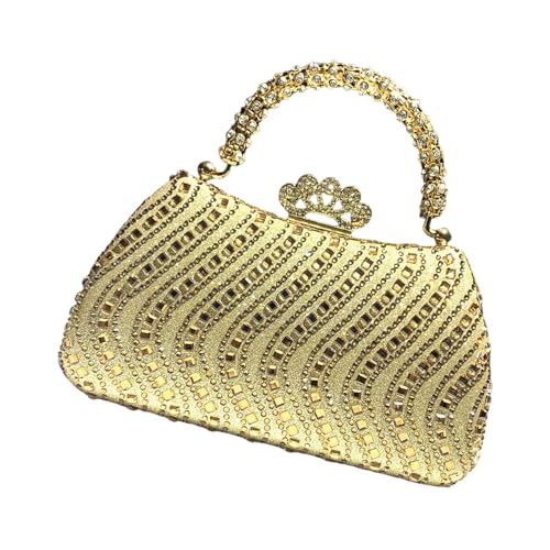 Sac à main pour invités de mariage scintillant à chaîne amovible anti-chute