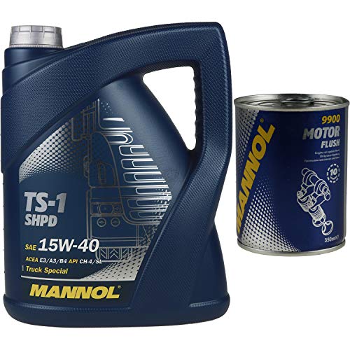 5L MANNOL TS-1 SHPD 15W-40 API CH-4/CG-4/CF-4/SL Descarga del motor Flush