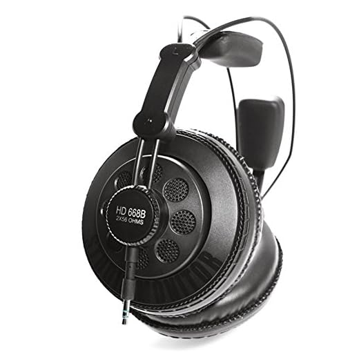 Superlux HD668B Auriculares de Estudio PRO 256 Ohm, Negro