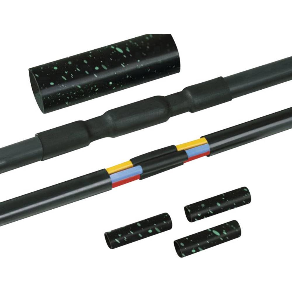HellermannTyton 380-04014 LVK-C-5x1,5-16 PO-X BK Schrumpfverbinder Set mit Schraubanschluss