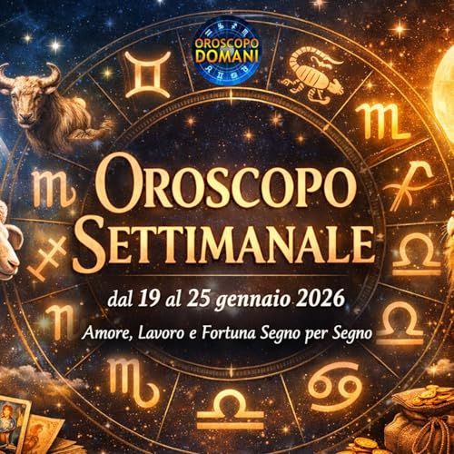 Oroscopo settimanale dal 19 al 25 gennaio 2026: amore lavoro e fortuna per tutti i segni zodiacali