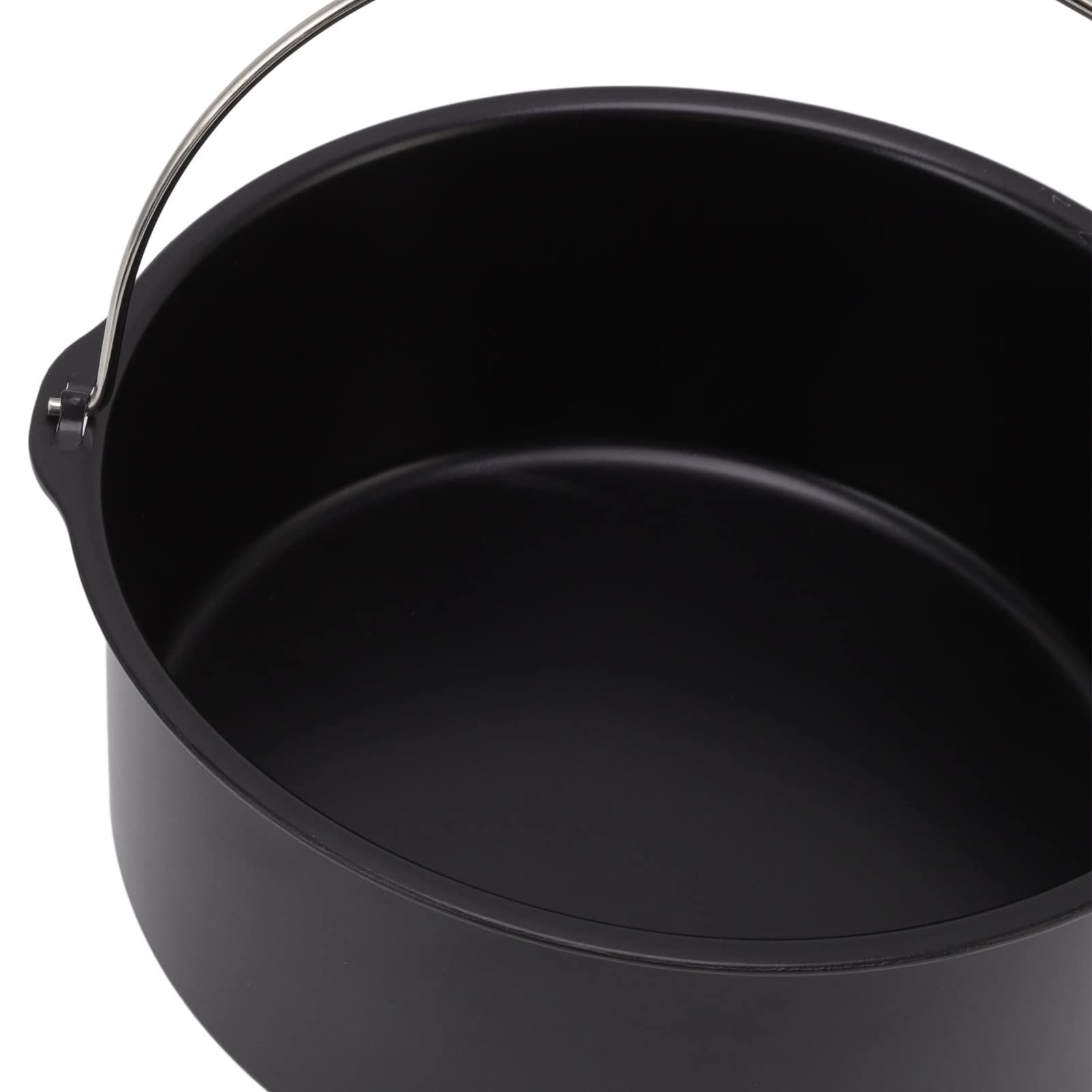 Set di pentole per friggitrice, in acciaio inox, resistente al calore con rivestimento antiaderente, per ristorante di casa e (20 cm)