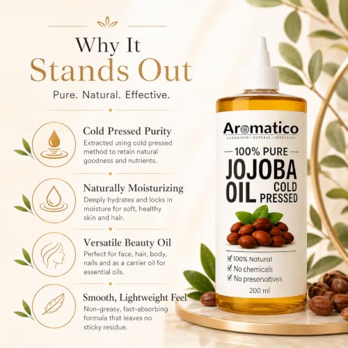 Aromatico Jojoba Oil 200ml - Image 6
