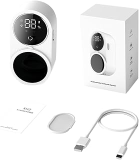 Toothbrush Sanitizer, Wall Mounted Toothbrush Sanitizer and Holder, Rechargeable Cordless Portable Toothbrush Cover with Intelligent Sensor and Screen Display for Home Office Business Trip