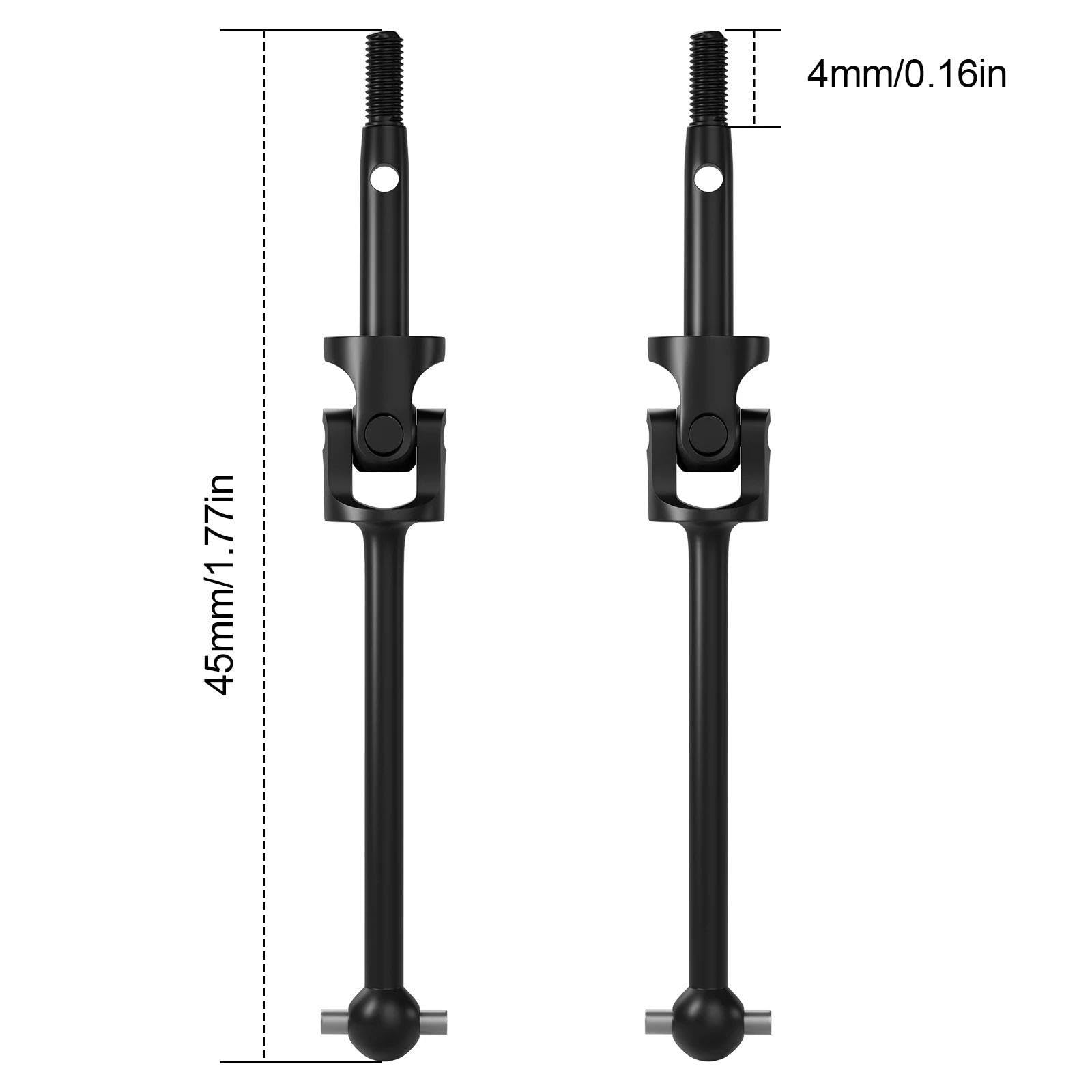 Ejes De Transmisión Acero Cvd Traseros para Losi Micro-B 1/24 RC para Buggy