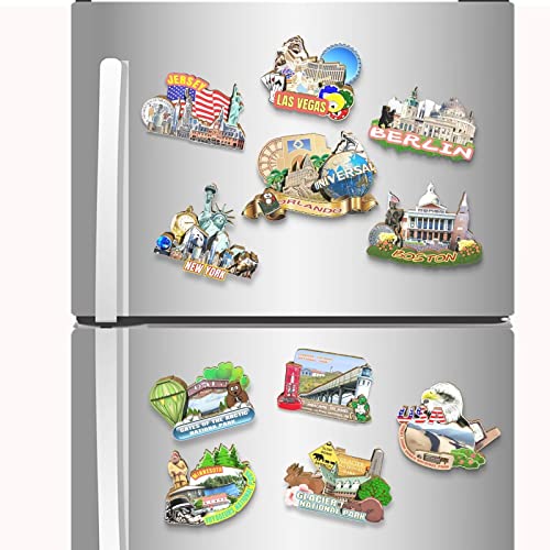 Imán decorativo de madera 3D USA Orlando souvenir miniatura 4