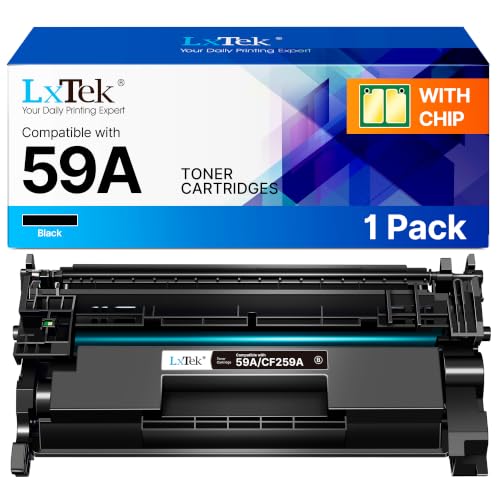 LxTek 59A für HP 59A Toner Schwarz CF259A (Mit Chip) für HP 59X CF259X Toner 59A Kompatibel für HP LaserJet Pro MFP M428dw Toner für LaserJet Pro M404dw M404dn M428fdn M404 M404n M428fdn (1 Schwarz)