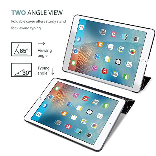 Image of ProCase Smart Case for iPad 9.7 Inch iPad 6th /5th Generation 2018 2017(Model: A1893 A1954 A1822 A1823), Ultra Slim Lightweight Stand Cover with Translucent Frosted Back -Blackmarble