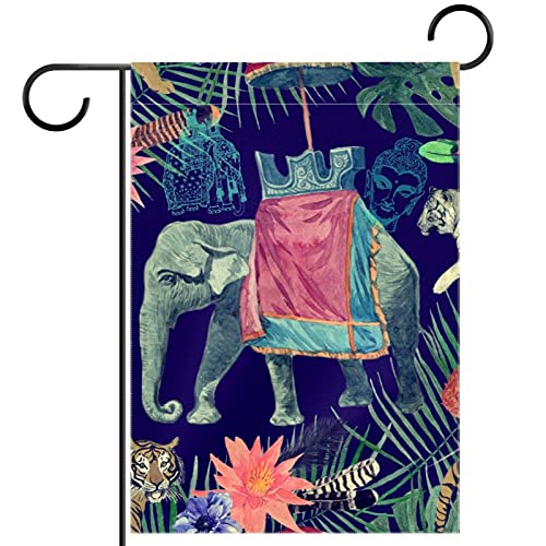 Drapeau de jardin tropical éléphant idéal pour sublimer votre pelouse