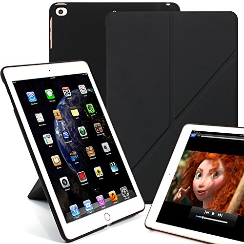 KHOMO Coque pour iPad 9.7 (2017 et 2018) iPad 9.7 inch (2017 & 2018) Noir