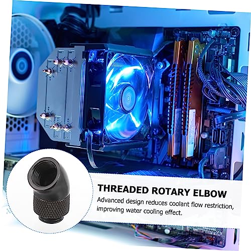 HEMOTON 2piezas Accesorio Para Refrigeración Líquida Adaptador Giratorio De Kit De Enchufe De Refrigeración Por Agua - imagen 8