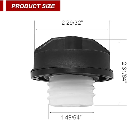 Miniatura 4 de Tapa de gas con bloqueo y tapa de combustible de 2 llaves, 5278655AB 05278655AB, repuesto para Dodge Ram 1500 2001-2016 Jeep Compass Grand Cherokee