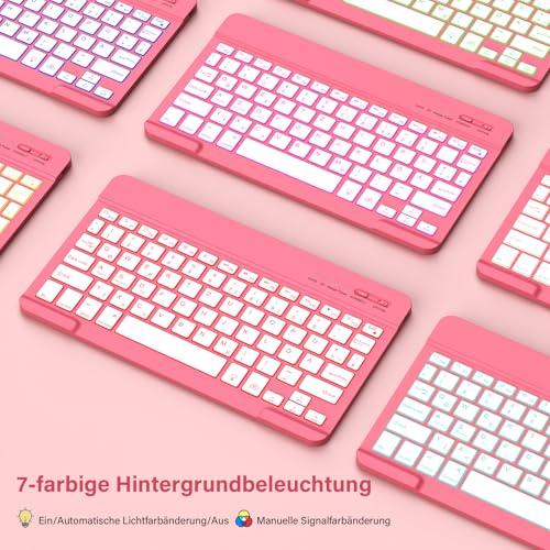 KBCASE Hülle mit Tastatur für iPad A16 11/10.Generation(11"2025/10.9"2022) – Ansicht 3