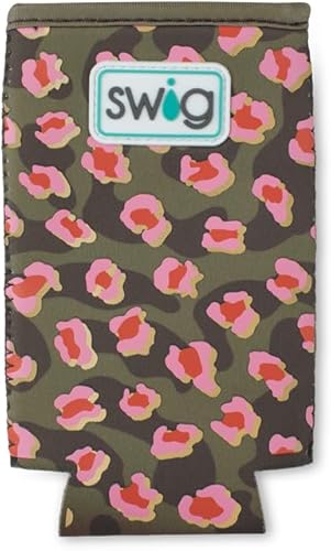 Miniatura 153 de Swig Life Skinny Can Coolie, soporte delgado de 12 onzas, enfriador de neopreno aislado con bolsillo, fundas para botellas de cerveza altas, All