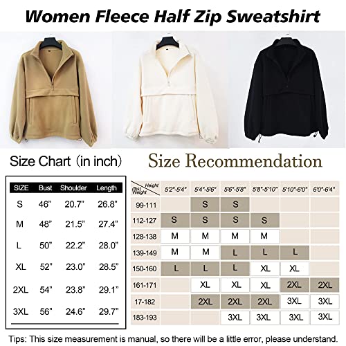 Hebelala Women Zip Up Long Sleeve White Oversized Sweatshirt Fleece Sherpa Half Zip Pullover Fall Spring Fashion Clothes #TOP5