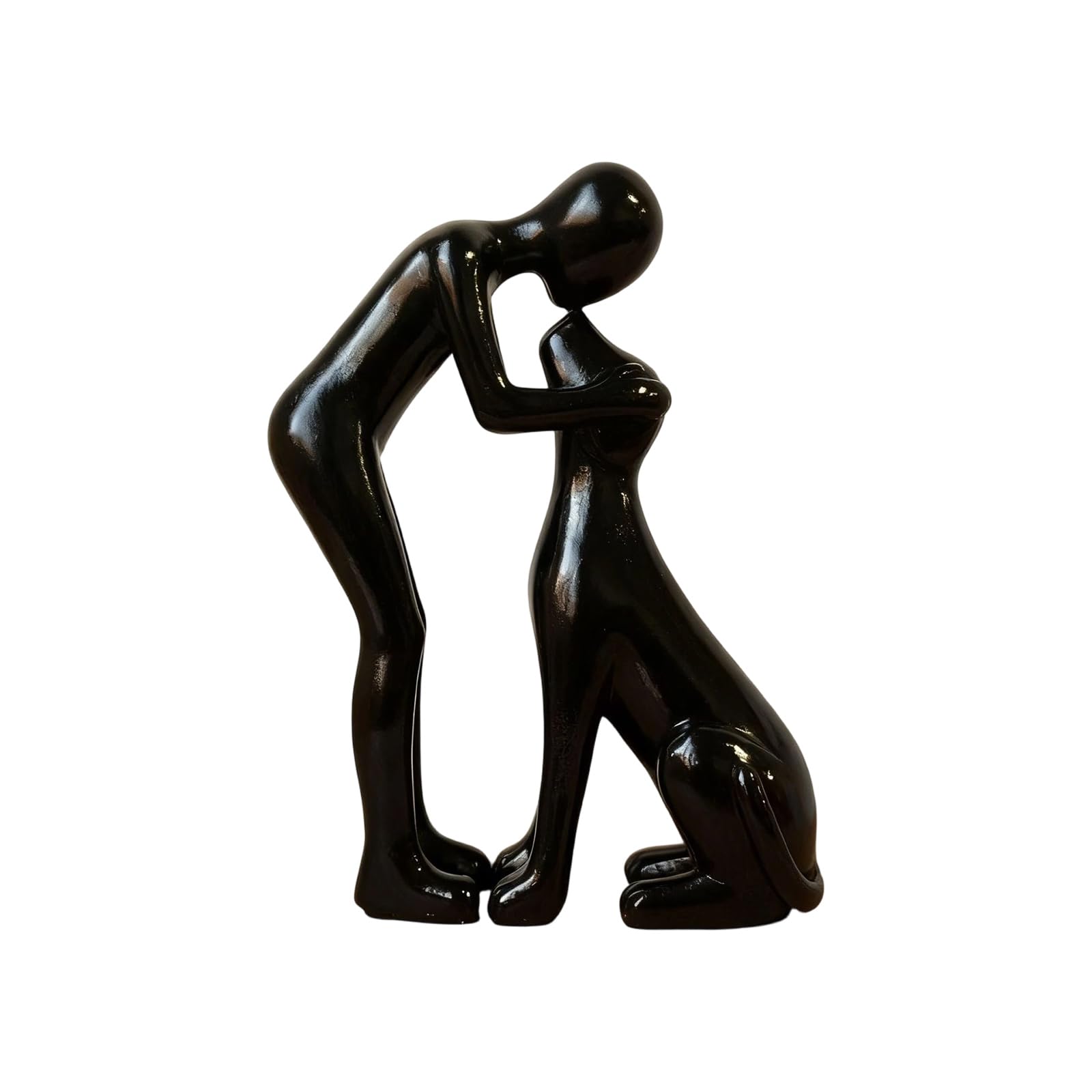 Kaeltsyn Modern and Dog Statue Figurine for Living Room Decor, Remembrance Dog Lovers Friendship Remembrance Pet Lover