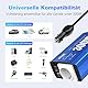 GIANDEL 300W Reiner Sinus Wechselrichter Spannungswandler 12V DC 230V AC Kfz-Adapter mit PD30W Type-C und QC 3.0 Type-A USB und Steckdose Für Tablets Laptops Smartphones