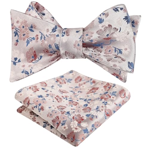 Image of Alizeal Mens 2pcs Floral Bow Tie Set