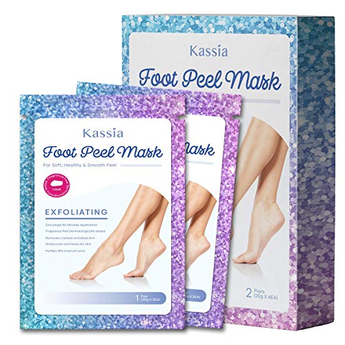 Foot Peel Mask - 2 Pack - For Cracked Heels, Dead Skin & Calluses - Make Your Baby Feet & Get a Soft Skin, Repairs & Removes Dry Toe Skin, Rough Heels - Exfoliating Peeling Natural Treatment