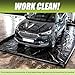 ChaoJin Garage Car Floor Mat, Containment Mat (Black) for Snow & Mud & Rain(7ft 9in x 18ft)