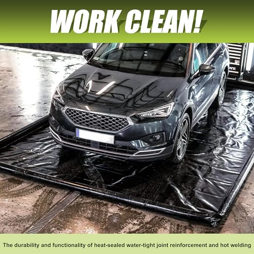 ChaoJin Garage Car Floor Mat, Containment Mat (Black) for Snow & Mud & Rain(7ft 9in x 18ft) by ChaoJin - Used condition - Image 8