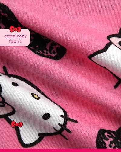 Image of Hello Kitty Girls Shirts - Short Sleeve Cute Casual Crewneck Graphic Tees Shirts for Girls Tops T-Shirt (Sizes: 4-12),