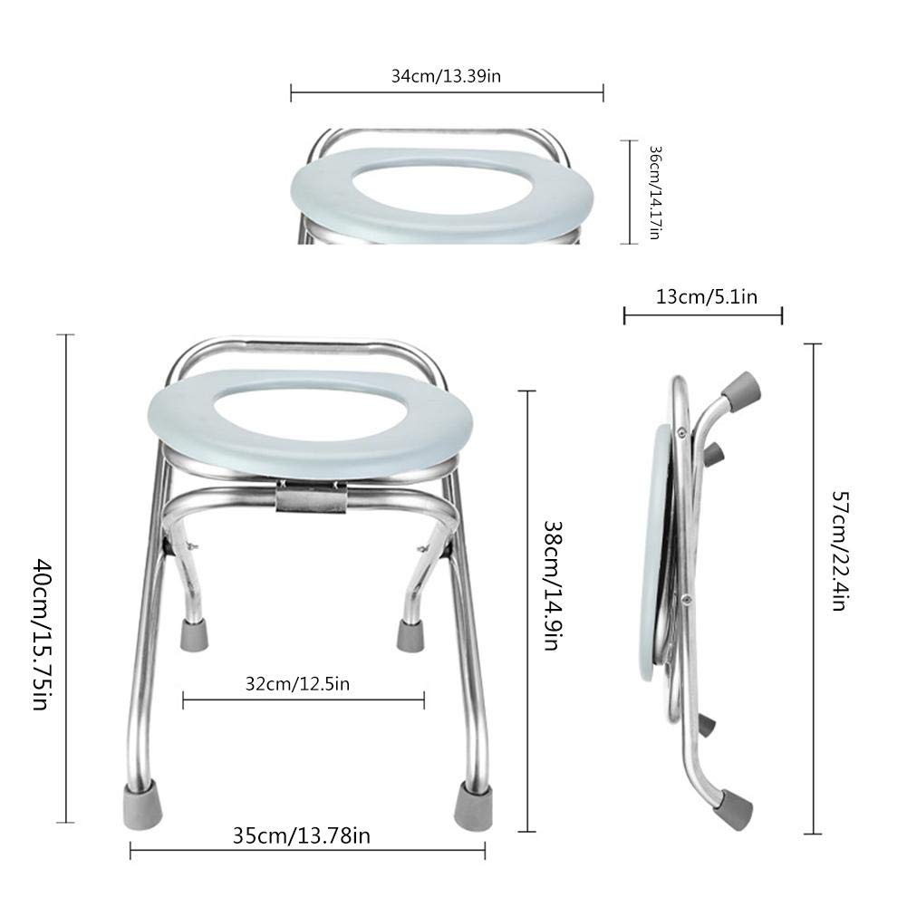 Campingklo Campingtoilette Tragbare Camping WC Outdoor Mobile Klapptoilette Campingtoilette Faltbar Tragbare Camping Toilette Faltbare Reisetoilette für Camping, Wandern, Ausflüge